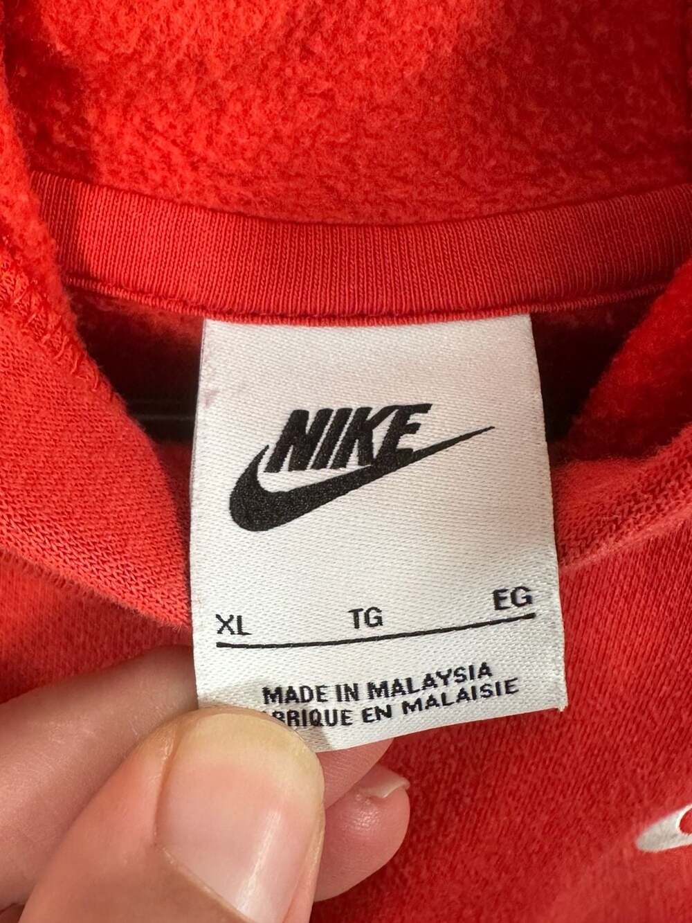 Nike Hoodie Size XL Red Pullover Sweatshirt Kids Xl